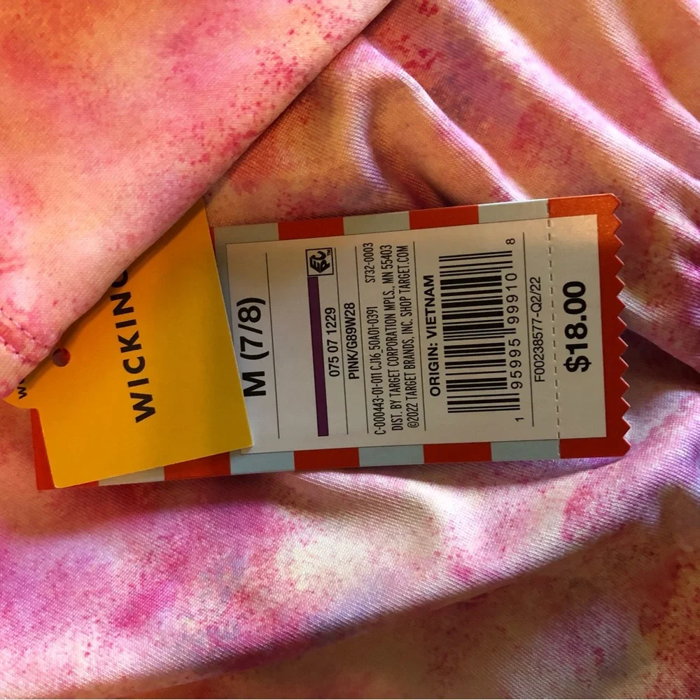 NWT Cat &Jack Girls Long Sleeve Wicking color Pink Size M(7/8)